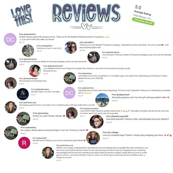 WENDY'S LUXE LIST: HANDBAG MUST-HAVES (Live Show Flyer) - Picture 9 of 12